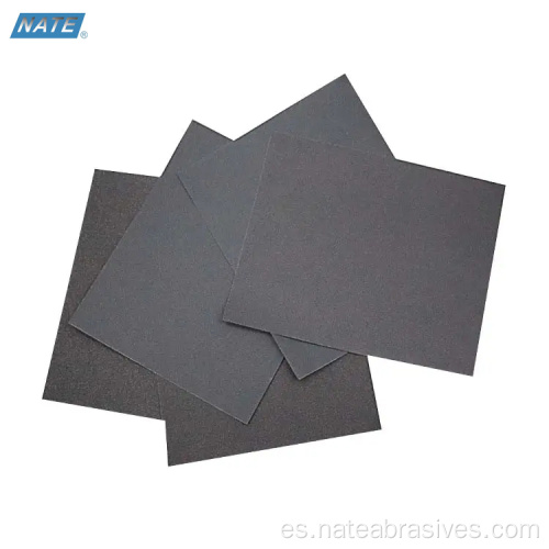 Papel de lija de papel de arena impermeable 320 grits para metal